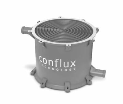 3D-gedruckter Wärmetauscher von Conflux Technology für Automobil- und Luftfahrtanwendungen 3D-gedruckter Wärmetauscher von Conflux Technology für Automobil-, Luft- und Raumfahrtindustrie