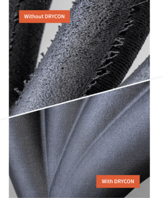 Vorher-Nachher-Vergleich: Verbesserte 3D-Druck-Qualität mit BigRep DRYCON Vergleich eines 3D-Druckteils mit und ohne BigRep DRYCON, das die Oberflächenqualität durch Trocknung und Glühen optimiert