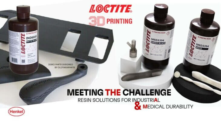Henkel zeigt auf der Formnext 2024 die neuen 3D-Druck-Harze Loctite 3D IND6845 und MED3394 für Industrie und Medizin. Henkel 3D-Druck-Harze Loctite 3D IND6845 und MED3394 auf der Formnext 2024 für industrielle und medizinische Anwendungen.