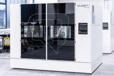 Großformatiger 3D-Drucker QUEEN 1 von Q.Big 3D für kostengünstige Fertigung großer Kunststoffbauteile mit VFGF-Verfahren