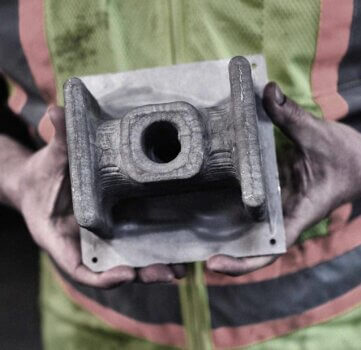 Metallteil aus dem 3D-Drucker: SPEE3D demonstriert erfolgreiche Fertigung bei sub-zero Temperaturen. Gedrucktes Metallteil von SPEE3D, gefertigt mittels Kaltspritz-3D-Drucktechnologie unter extremen Kältebedingungen.