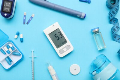 Innovative 3D-Bioprinting-Technologie zur Nachbildung der Bauchspeicheldrüse für die Diabetesforschung Diabetes-Messgeräte, Insulin, Medikamente und medizinisches Zubehör – Symbolbild für Forschung zur Behandlung von Diabetes mit 3D-Bioprinting