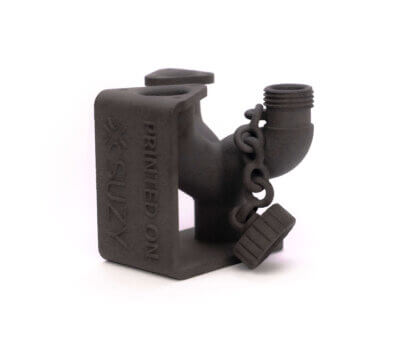 3D-gedrucktes PA12-Bauteil aus dem Suzy SLS-3D-Drucker von Sinterit 3D-Druck-Bauteil aus Polyamid PA12, gefertigt mit dem Suzy SLS-3D-Drucker von Sinterit