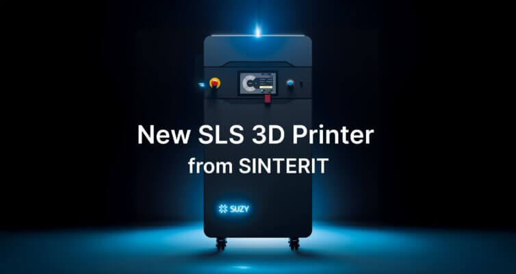 SLS-3D-Drucker Suzy von Sinterit für PA12 mit hoher Geschwindigkeit Sinterit Suzy SLS-3D-Drucker in Studioansicht, konzipiert für schnellen PA12-3D-Druck