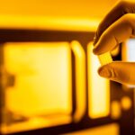3D-gedruckte Gitterstruktur mit variabler Porosität aus dem Lithoz CeraFab Multi 2M30 am IPM CAS in Tschechien